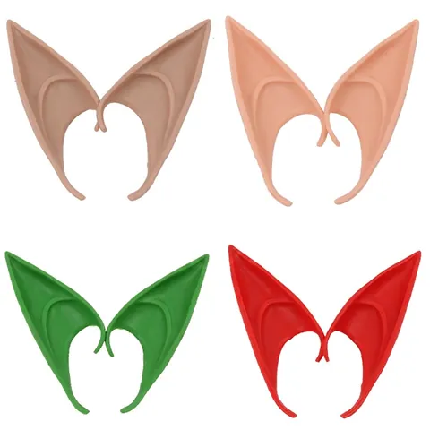 Elf Ohren Latex Weiche Spitze Enden Für Cosplay Kostüm Party Halloween Dekoration Neuheit Requisiten Für Damen Und Herren