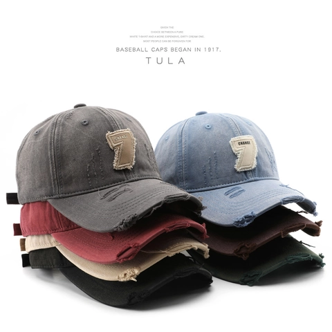 Distressed Washed Cotton Baseball Cap Vintage Retro Streetwear Adjustable Dad Hat With Change Patch For Men And Women