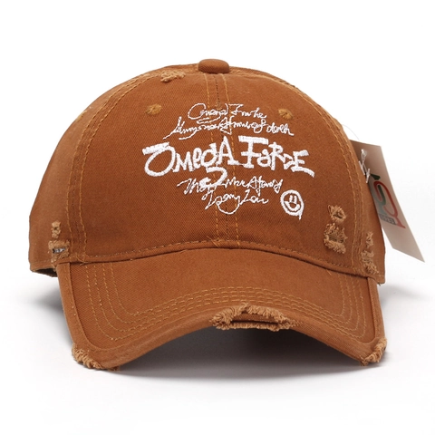 Distressed Baseball Cap Cotton Retro Washed Torn Hat Embroidered Letter Sun Protection Adjustable Outdoor Streetwear Headwear
