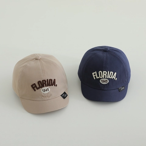 Cappellino Da Baseball Per Bambini Cotone Ricamo Florida 1845 Tesa Corta Regolabile Cappello Da Sole Per Piccoli Ragazzi Ragazze Casual