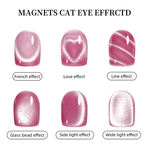 Cat Eye Nail Magnet Pen Detachable Heart Strip Round Shapes Professional Manicure DIY Tools For Nail Art