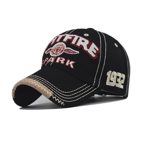 Berretto Da Baseball Vintage In Cotone Lavato Retrò Invecchiato Lettere Ricamate Cappello Parasole Regolabile All'Aperto Per Uomini Donne