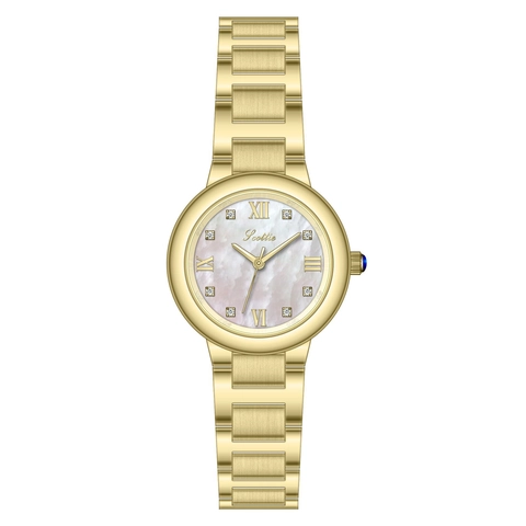 Elegant Women Quartz Watch Alloy Metal Strap Rhinestone Roman Numerals Waterproof Analog Luxury Fashion Ladies Wristwatch