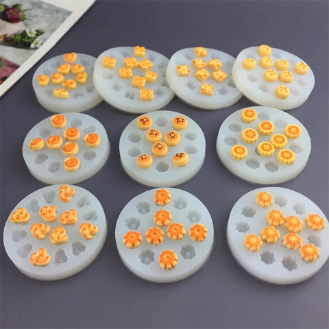 Mini Brotform Silikonform Mehrfach Hohlraum Transparent DIY Backen Fondant Schokolade Harz Gips Kuchen Dekoration Werkzeug