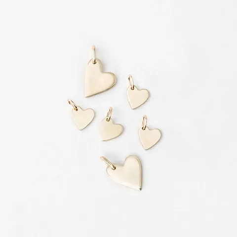 Stainless Steel Heart Charm DIY Jewelry Making Accessory Small Love Heart Pendant Electroplated Polished Metal Craft For Necklace Bracelet Women