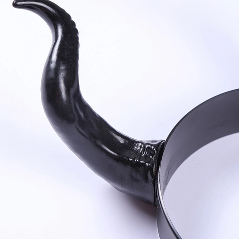 Gothic Devil Horns Headband Plastic Resin Halloween Cosplay Hair Hoop Dark Evil Costume Accessory Unisex