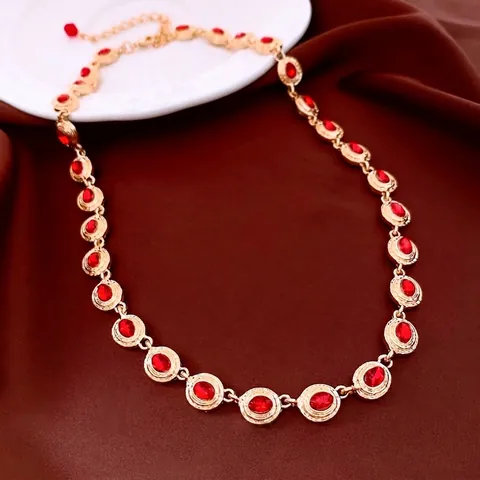 Collana In Lega Con Strass Ovali Vintage Per Donna Catena Per Maglione Lunga Stile Francese Regolabile