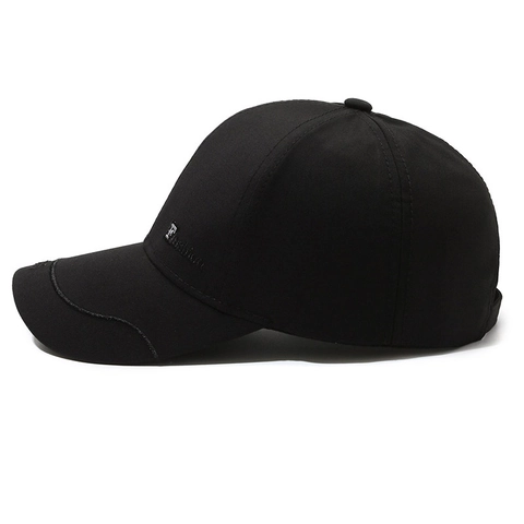 Men's Adjustable Cotton Baseball Cap Outdoor Casual Sun Hat With Fashion Embroidery And Metal Label Retro Sports Dad Hat