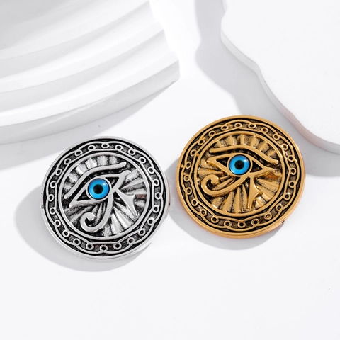 Spilla In Lega Vintage Occhio Di Horo Con Strass Blu Gotico Occhio Del Dio Sole Spille Gioielli Decorativi Per Uomo Donna Regalo