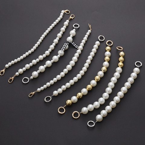 Kunstmatige Parel Mobiele Telefoon Ketting DIY Acryl Tas Riem Ornament Vrouwen Meisjes Elegant Anti-drop Polsband