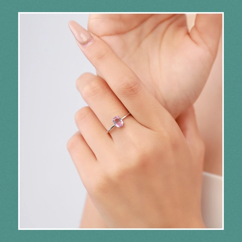 Eleganter 925 Sterlingsilber Gradient Strass Ringe Für Damen Einfach Geometrisch Bunter Edelstein Fingerring Luxusschmuck