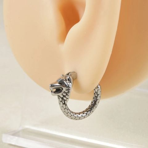 Roestvrijstalen Punk Gothic Oorbellen Vintage Draak Wolf Schedel Slangenkop Ear Cuffs Retro Sieraden Voor Mannen Vrouwen