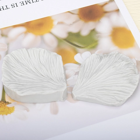 Rose Blütenblatt Blatt Silikonform Fondant Tortendekoration DIY Backwerkzeug Realistische Textur Harz Ton Handwerk