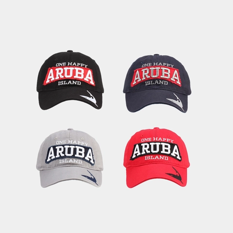 Gorra De Béisbol Con Bordado De Aruba Island Algodón Ajustable Vintage Patrón De Tiburón Sombrero Deportivo Para Sol Unisex