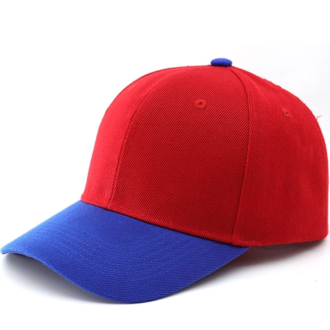 Honkbalpet Katoen Twill Contrastkleur Verstelbaar Zonbescherming Hoed Ademend Buitensporten Casual Voor Heren Dames