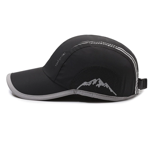 Quick Dry Baseball Cap Breathable Outdoor Sport Sun Hat For Men Women Lightweight Adjustable Reflective Performance Headwear