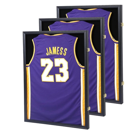 Shirt Vitrinekast Shadow Box Afsluitbaar Grote Sport Memorabilia Lijst Wandmontage Professionele Collectie Decoratie