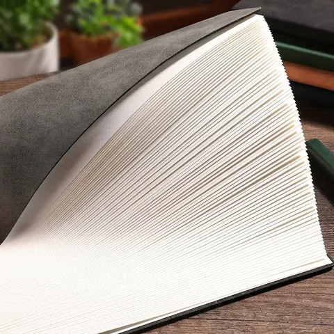 A5 Notizbuch PU Leder Wasserdichter Einband Verdicktes Liniertes Papier Büro Business Journal Planer Schreiben