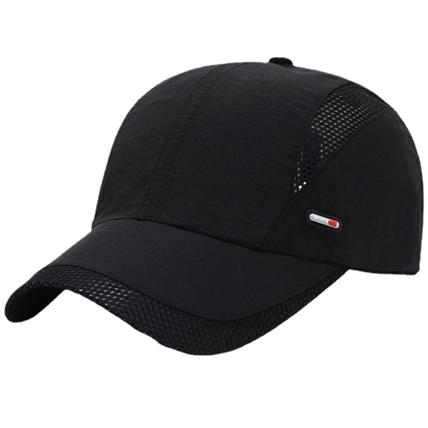 Casquette De Baseball Hommes Femmes Séchage Rapide Mesh Respirant Chapeau De Soleil Réglable Sports De Plein Air