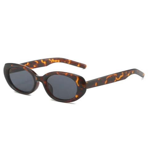 Retro Ovale Sonnenbrille UV400 Schutz PC Rahmen Vintage Y2K Stil Kleiner Rahmen Schicke Brillen Für Damen Herren