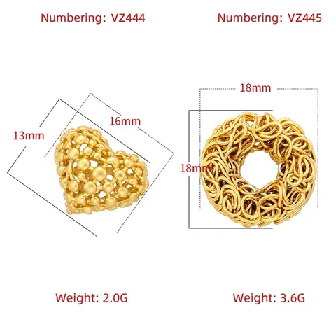 Vintage Hollow Woven Round Heart DIY Charms Brass Gold Plated Jewelry Findings For Handmade Bracelet Necklace Accessories