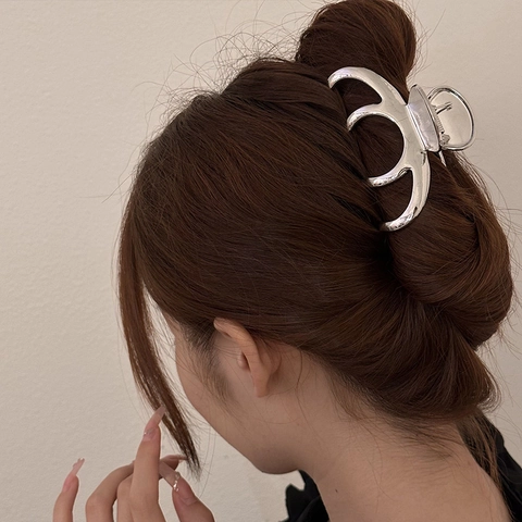 Eleganter Großer Haarspange Metall Geometrisch Starker Halt Haarklammer Für Dickes Haar Damen Haarschmuck