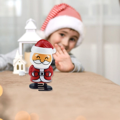 Giocattoli A Molla Di Natale Babbo Natale Pupazzo Di Neve Renna Camminando Scuotendo La Testa Plastica Meccanica Scrivania Festa