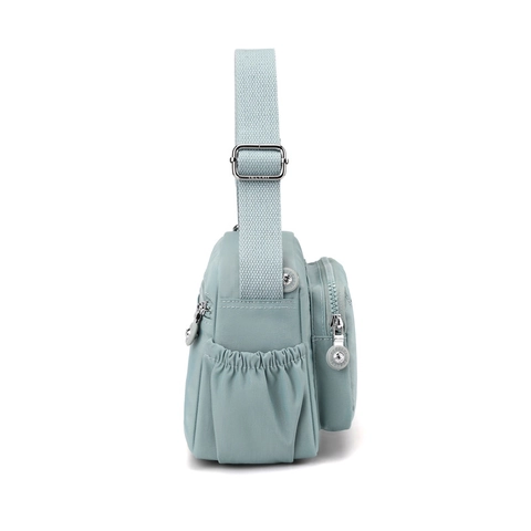 Borsa A Tracolla Da Donna Tasche Multiple Con Zip Nylon Resistente All'acqua Borsa Leggera Casual Per Viaggi Quotidiani
