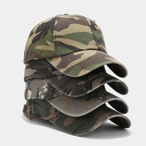 Cappello Da Baseball Mimetico Cotone Traspirante Protezione Solare Avventura All'aperto Vintage Tattico Regolabile Per Uomo Donna