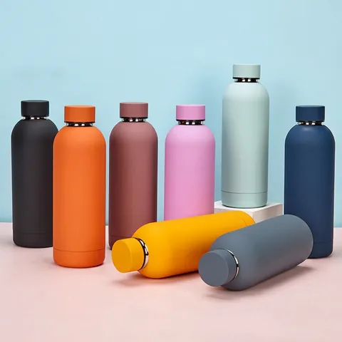304 Stainless Steel Insulated Water Bottle Vacuum Flask Matte Leak-Proof Portable Sports Kettle For Outdoor Office Travel