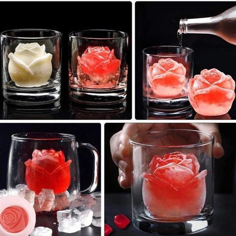 Stampo In Silicone Rosa 3D Strumenti Fai Da Te Floreali Per Candela Aromaterapia Sapone Fatto A Mano Cubetti Di Ghiaccio