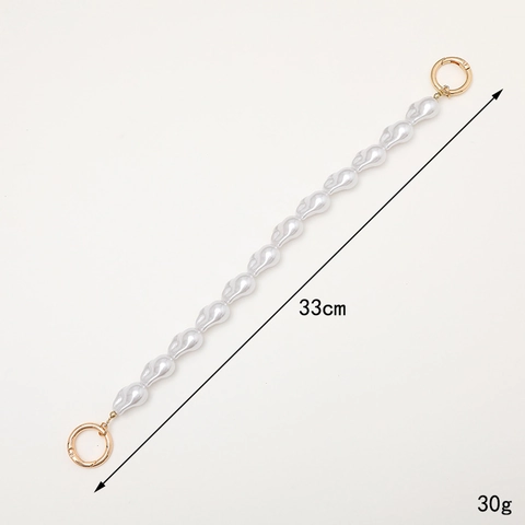 Unregelmäßige Barock Acryl Handgriffkette Für Handyhülle Tasche Anhänger Bunte Galvanisierte Perlen Mode Anhänger Für Damen