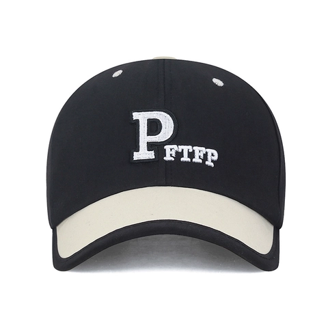 Cappello Da Baseball In Cotone Retrò Bicolore Tesa Corta Lettera Ricamata Regolabile Protezione Solare Per Uomini Donne