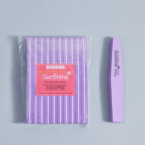 Professional Nail Files Sponge Buffer 100/180 Grit Double Sided Washable Manicure Tools Rhombus Shaped