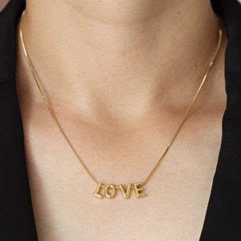 Minimalist Copper Electroplated 18k Gold Alphabet Letter Pendant Necklace Women Personalized 3D Initial Charms Jewelry Accessory