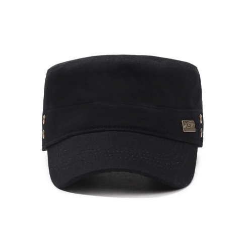 Men Flat Top Cap Fashion Cotton Cadet Hat Military Patrol Cap Adjustable Outdoor Casual Fishing Sun Protection Hat For Men