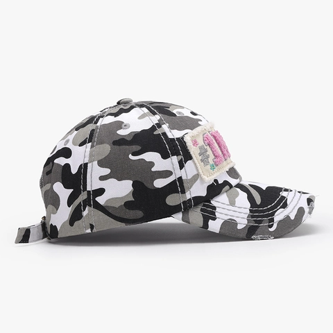 Casquette De Baseball En Coton Lavé Avec Lettre Brodée #1 MOM Design Déchiré Vintage Chapeau Soleil Ajustable Adultes