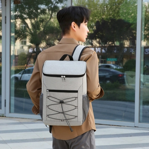 Insulated Cooler Backpack Large Capacity Waterproof Oxford Cloth Thermal Lunch Bag For Outdoor Picnic Camping Beach Hiking Men Women