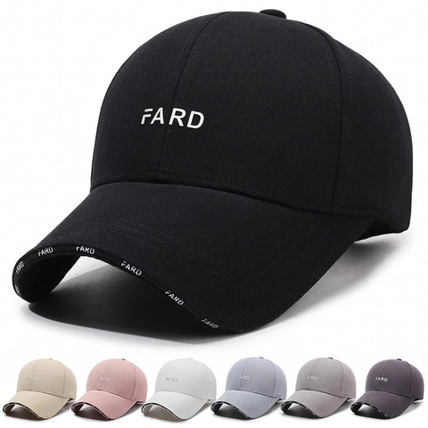 Baseball Cap Cotton Polyester Sun Protection Outdoor Sports Adjustable Letter Embroidery For Men Women Casual