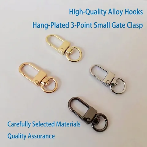 Ganchos De Langosta Giratorios Aleación De Zinc Galvanizado Clips De Presión Para Bolsos Llavero Accesorios Bricolaje