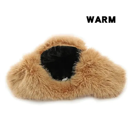 Winter Trapper Hat Thick Suede Faux Fur Earflap Hat Windproof Warm Outdoor Skiing Riding Ushanka For Men Women