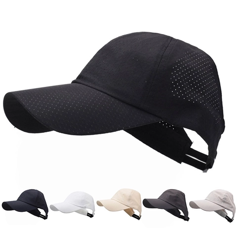 Gorra De Béisbol Con Parte Superior Vacía Para Mujeres Hombres Coleta Secado Rápido Transpirable Sombrero De Sol Ajustable