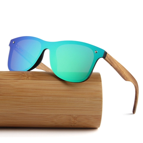 Gepolariseerde Zonnebril Met Natuurlijke Houten Poten UV400 Bescherming TAC Lenzen Vintage Retro Bril Voor Dames En Heren