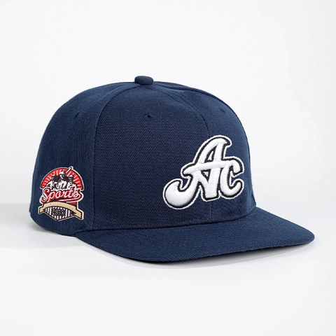 AC Letter 3D Embroidery Baseball Cap Snapback Hat Polyester Adjustable Hip Hop Streetwear Vintage Flat Brim For Unisex
