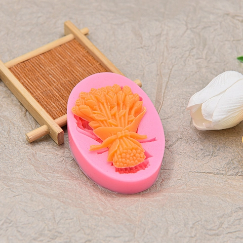 Tulpenstrauß Silikonform Für DIY Backen Fondant Schokolade Handgemachte Seife Kerzenherstellung Bastelwerkzeug