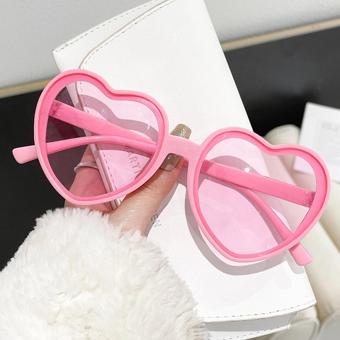 Retro Herzförmige Sonnenbrille Kunststoff Bunt UV Schutz Mode Brille Party Rave Festival Trendy Fotorequisiten
