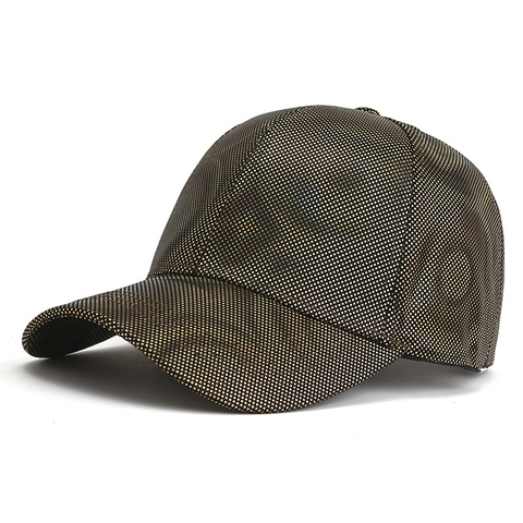 Casquette De Baseball Brillante À Paillettes À Pois Protection Solaire Réglable Mode Extérieur Chapeau Pour Hommes Femmes