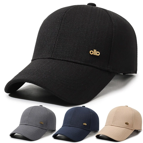 Cotton Baseball Cap Adjustable Peaked Hat Men Women Outdoor Casual Sunshade Breathable Simple Solid Color Curved Brim