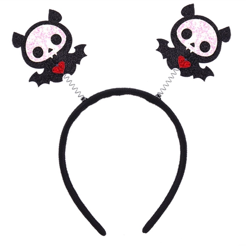 Halloween Headband Pumpkin Spider Bat Ghost Spring Hairband Fabric Plastic For Party Masquerade Cosplay Accessory