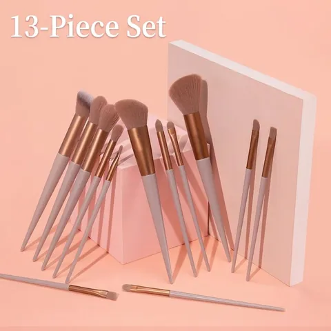 Professional Makeup Brushes Synthetic Fiber Foundation Powder Eyeshadow Blush Beauty Tools With Storage Bag